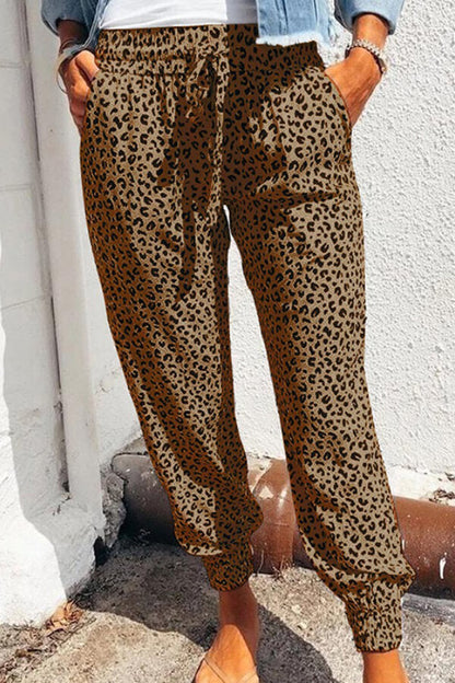 Antmvs Casual Regular Print Loose Trousers