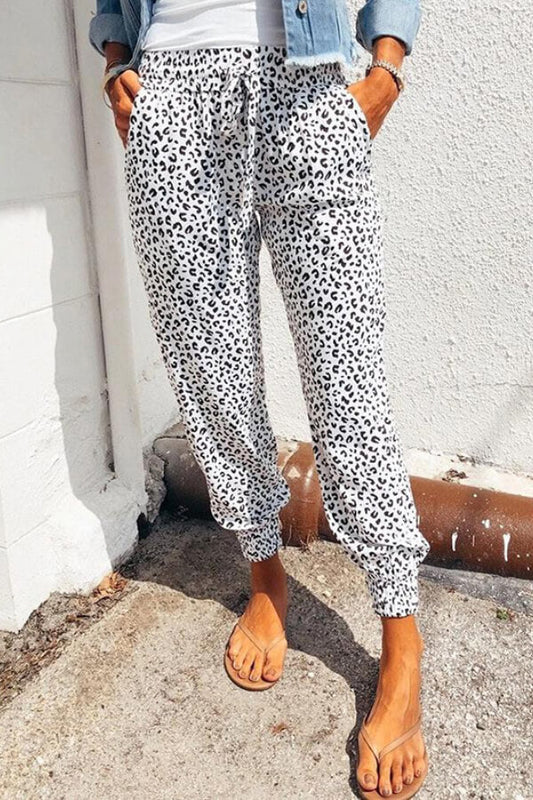 Antmvs Casual Regular Print Loose Trousers