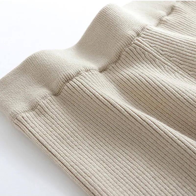 Antmvs Casual Solid Color Knitting Two Piece