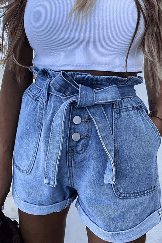 Antmvs Casual Sweet Loose Denim Shorts