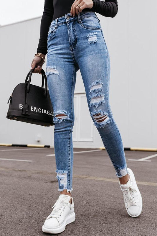 Antmvs Mariden High Rise Distressed Skinny Denim