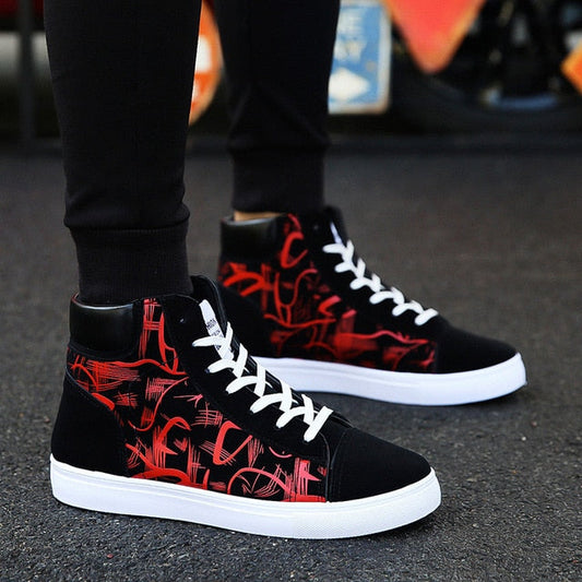 antmvs Fashion Men Shoes New Men Casual Shoes High Top Sneakers Men Vulcanized Shoes Platform Sneakers Quality Mens Sneakers Masculinas