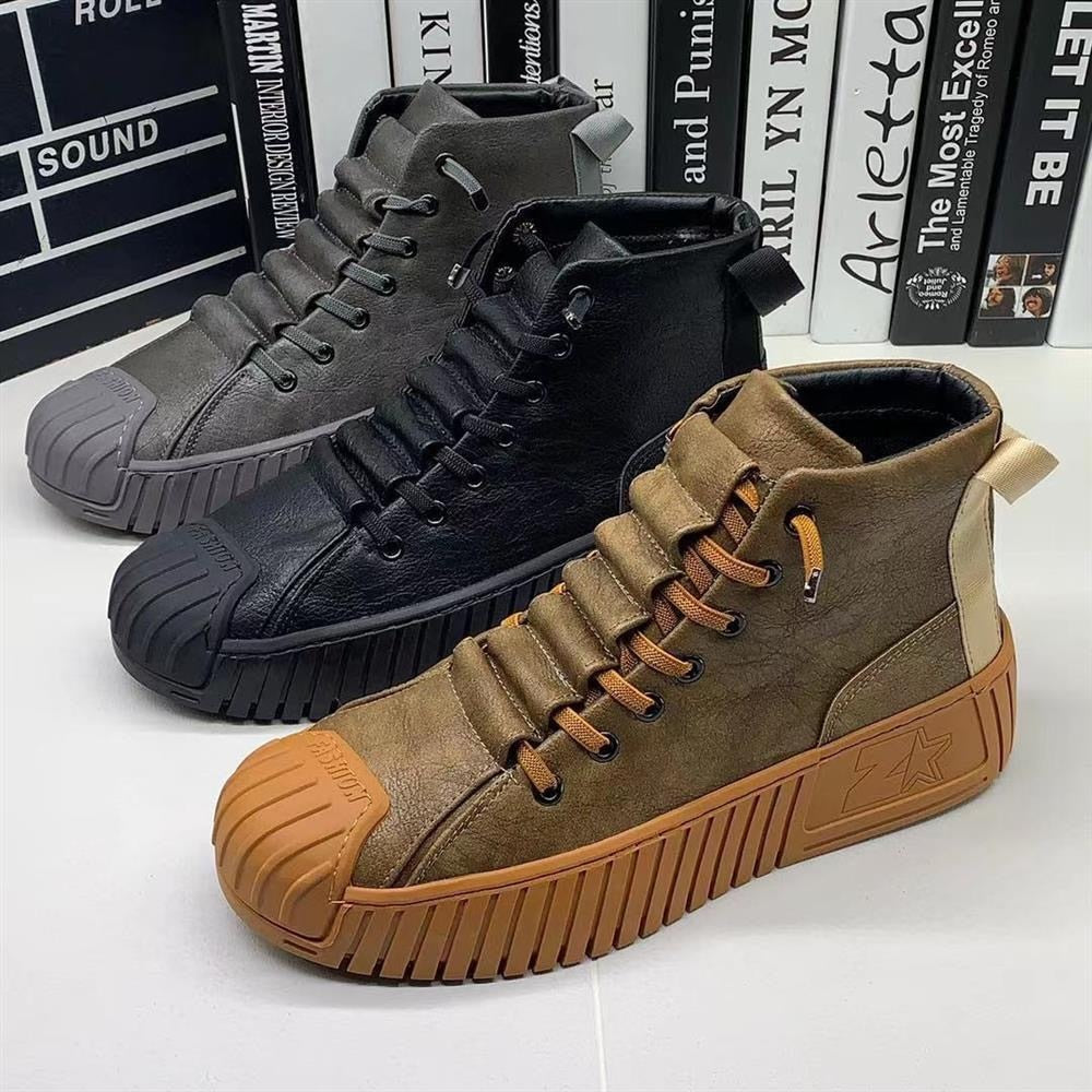 antmvs Autumn and winter New Men Martin boots The increased boots Fashion casual shoes board shoes High quality-0404