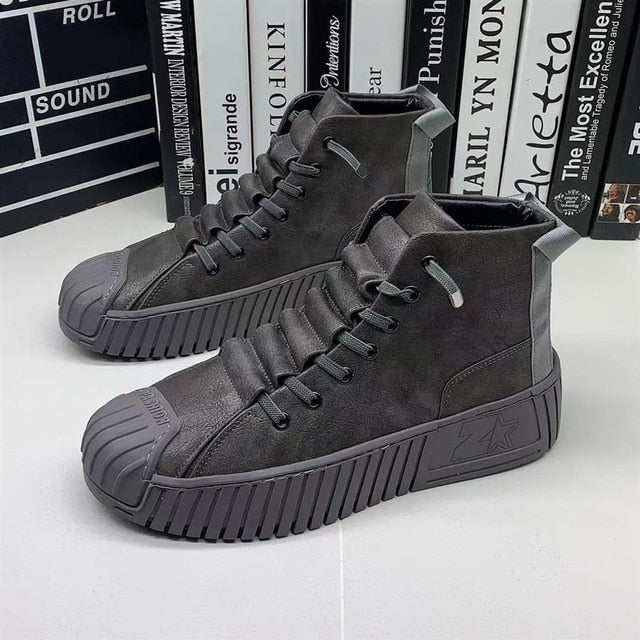 antmvs Autumn and winter New Men Martin boots The increased boots Fashion casual shoes board shoes High quality-0404